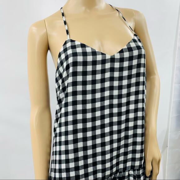 Princess Vera Wang Black White Floral Plaid Dress - Picture 4 of 12